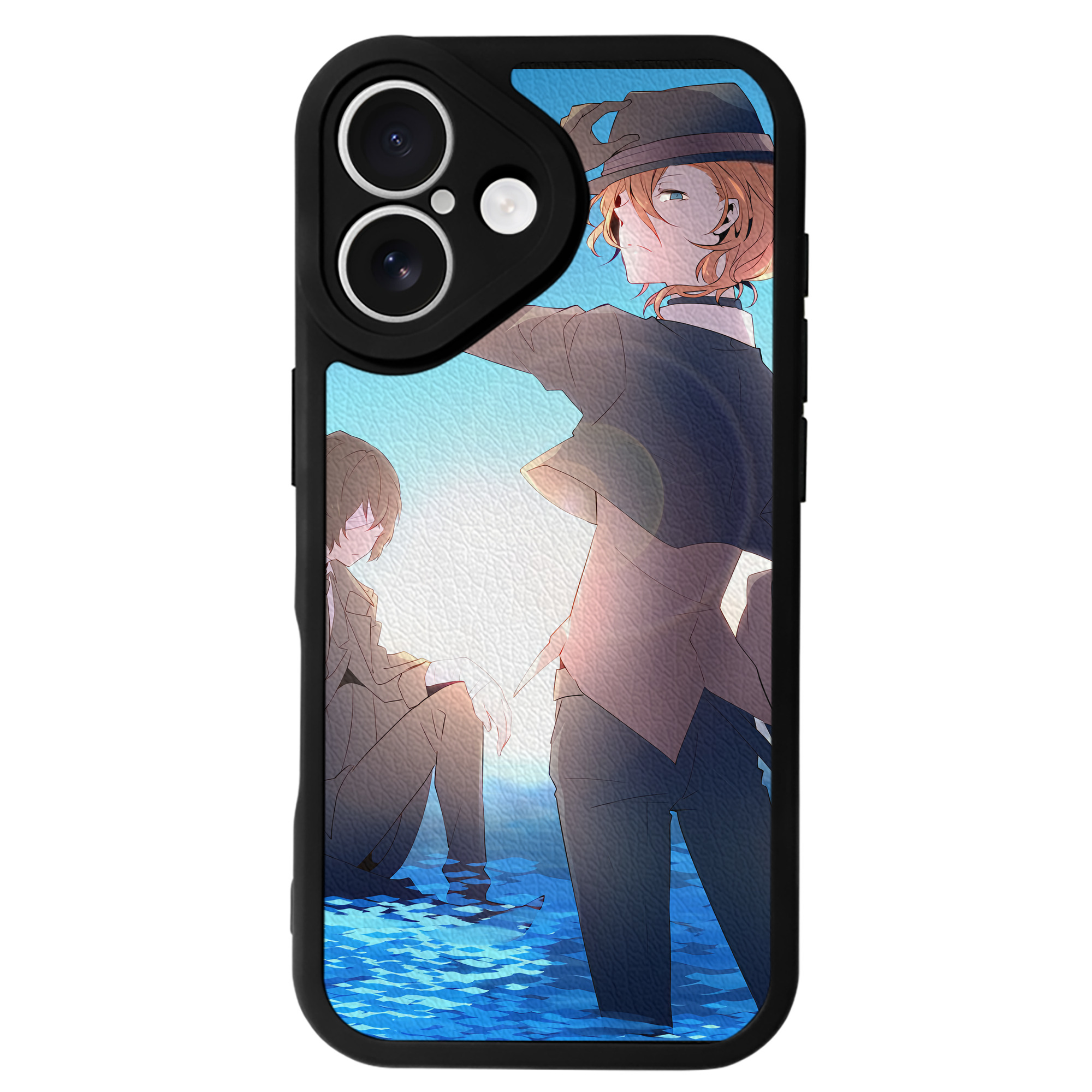 （画像用） 文豪ストレイドッグス Bungo Stray Dogs 【iPhone 16シリーズ対応】シリコンスマホケース（レザー調） 材質：シリコン